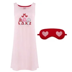 Butter Soft Chemise Sleep Gown with Eye Mask
