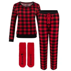Butter Soft Long Sleeve Pajama Set with Matching Socks