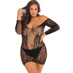 Demure Long Sleeved Mini Dress