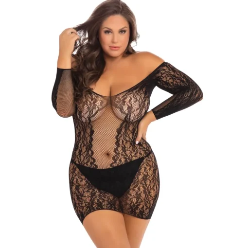 Demure Long Sleeved Mini Dress