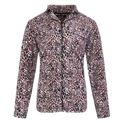 Microfleece Button-Up Pajama Gift Set with Notch Collar