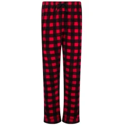 Microfleece Button-Up Pajama Gift Set with Notch Collar