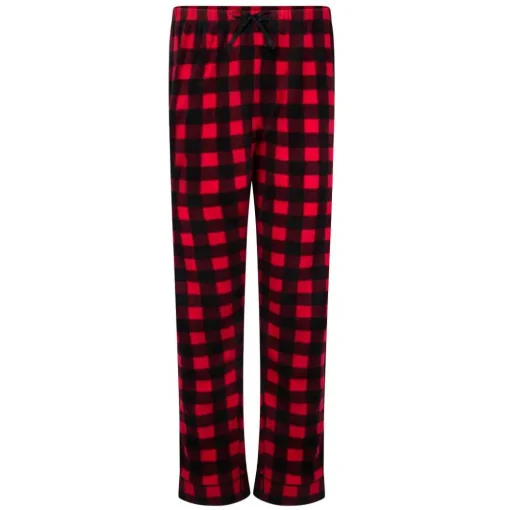 Microfleece Button-Up Pajama Gift Set with Notch Collar