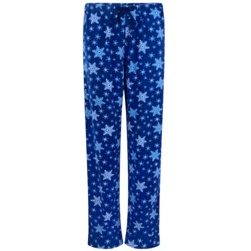 Microfleece Button-Up Pajama Gift Set with Notch Collar