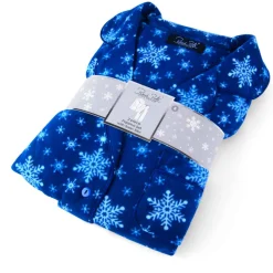 Microfleece Button-Up Pajama Gift Set with Notch Collar