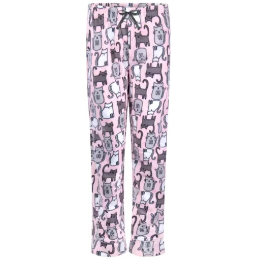 Microfleece Button-Up Pajama Gift Set with Notch Collar