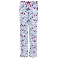 Microfleece Button-Up Pajama Gift Set with Notch Collar