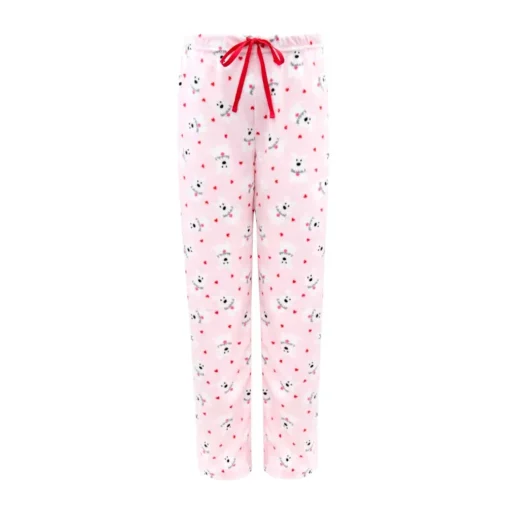 Microfleece Button-Up Pajama Gift Set with Notch Collar