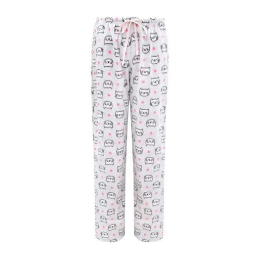 Microfleece Button-Up Pajama Gift Set with Notch Collar