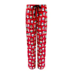 Microfleece Button-Up Pajama Gift Set with Notch Collar