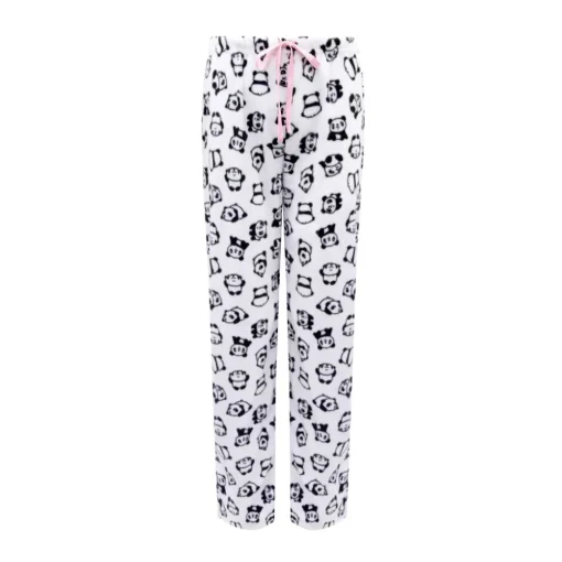 Microfleece Button-Up Pajama Gift Set with Notch Collar