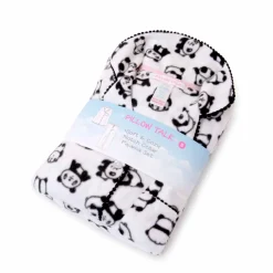 Microfleece Button-Up Pajama Gift Set with Notch Collar