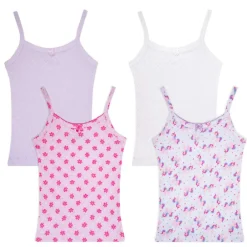 4 Pack Girls Camisoles