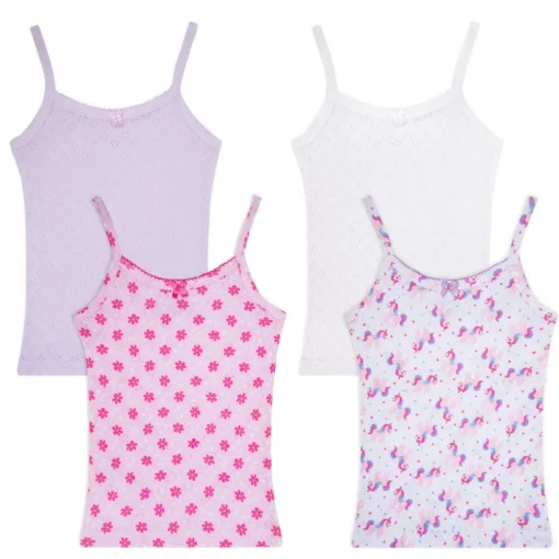 4 Pack Girls Camisoles