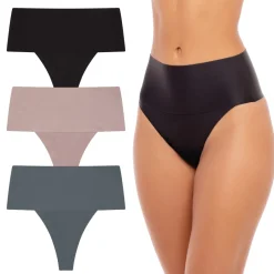 3 Pack High Waist Shaping Thongs