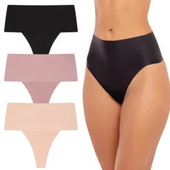 3 Pack High Waist Shaping Thongs