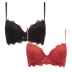 2 Pack Lace Push Up Bra