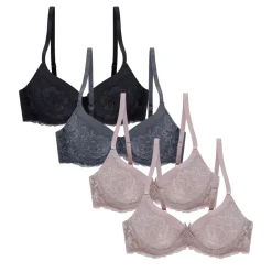 4 Pack Lace Push Up Bras