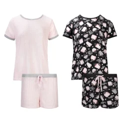 2 Pack Loungewear Hacci Shorts Set