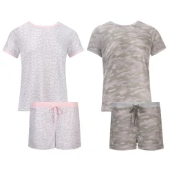 2 Pack Loungewear Hacci Shorts Set
