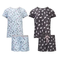 2 Pack Loungewear Hacci Shorts Set