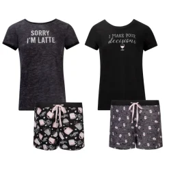 2 Pack Loungewear Hacci Shorts Set