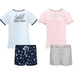 2 Pack Loungewear Hacci Shorts Set