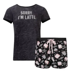 2 Pack Loungewear Hacci Shorts Set