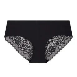 10 Pack No Show Lace Back Hipsters