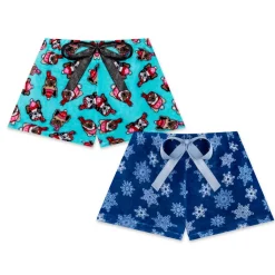 2-Pack Plush Fleece Pajama Shorts