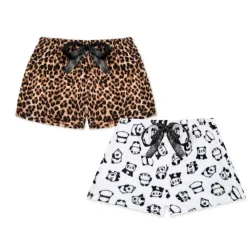 2-Pack Plush Fleece Pajama Shorts