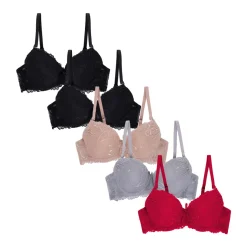 5 Pack Push Up Bra