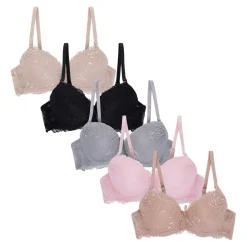 5 Pack Push Up Bra