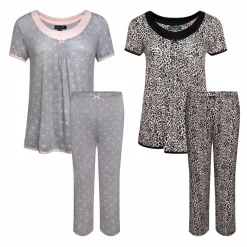 2 Pack Rayon Spandex Capri Set