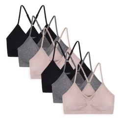 6 Pack Seamless Light Support Sports Bra