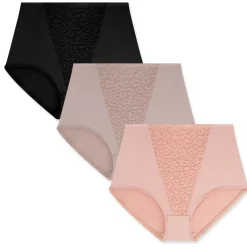 3 Pack Shaping Tri-Lace Briefs
