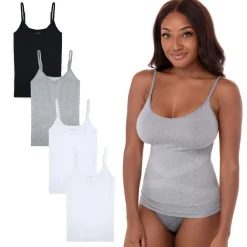 4 Pack Waist Control Shapewear Camisole