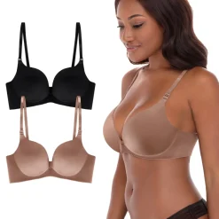 2 Pack Wireless Push Up Bra