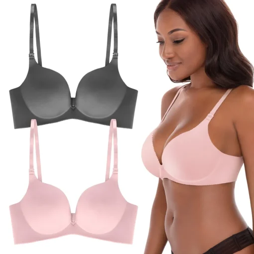 2 Pack Wireless Push Up Bra