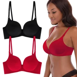 2 Pack Wireless Push Up Bra