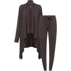 2 Piece Hacci Robe & Jogger Set