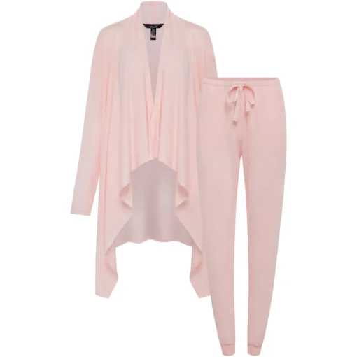 2 Piece Hacci Robe & Jogger Set