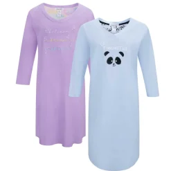 3/4 Sleeve Cotton Nightshirt