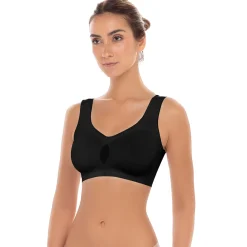Wireless Sports Bras with Removable Pads and Extra Back Support - 2 Pack